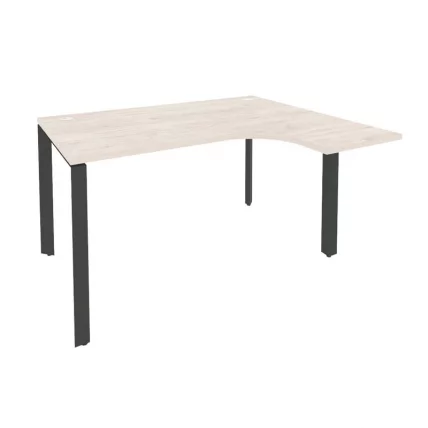 Стол эргономичный правый на П-образном м/к ОНИКС О.МП-СА-3Р Денвер Светлый/Антрацит / ONIX O.MP-SA-3R_0