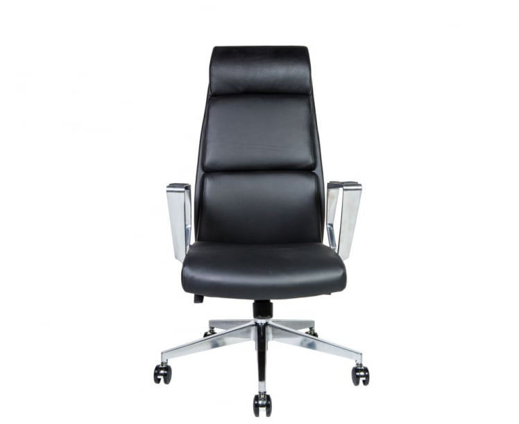 Кресло руководителя Лондон Люкс ЗР8637Х блаcк леатхер Черный / ZR8637H black leather_1