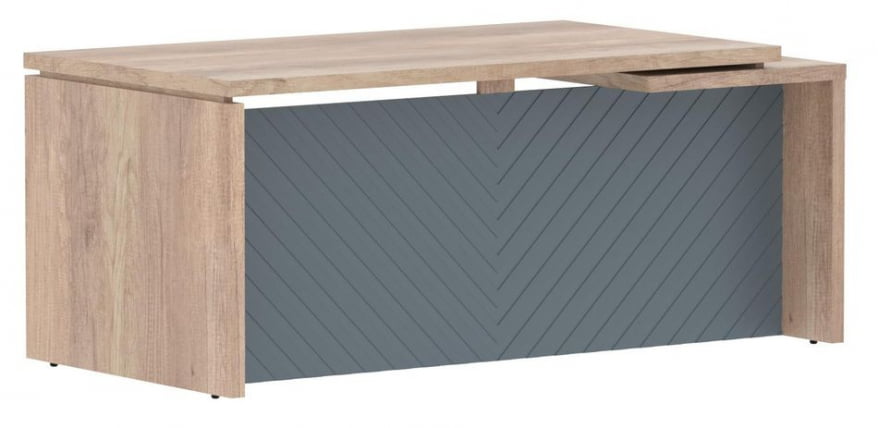 Стол руководителя левый Торр ЛУКС ТЛCТ 189 Л Дуб Каньон Серо-голубой / Torr LUX TLCT L_0