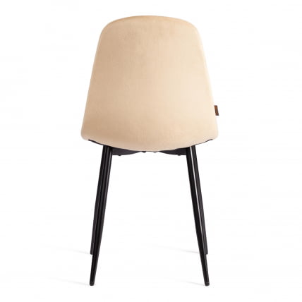 Стул БРЕЕЗЕ (мод. ДЖСC-58) Велюр/металл , 44 х 53 х 86 см, сандй (песочный) ХЛР6 / черный / BREEZE (mod. JSC-58) sandy HLR6_3