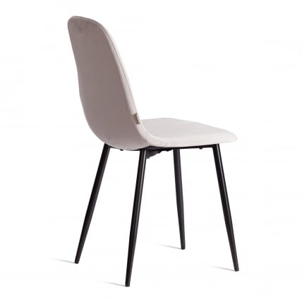 Стул БРЕЕЗЕ (мод. ДЖСC-58) Велюр/металл , 44 х 53 х 86 см, Лигхт грей (светло-серый) ХЛР14 / черный / BREEZE (mod. JSC-58) Light grey HLR14_2