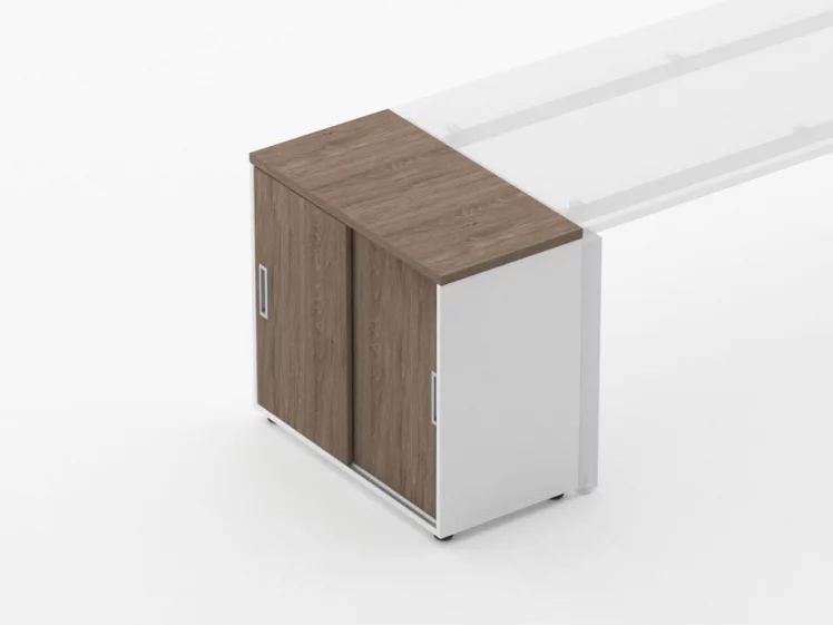 Тумба-купе Дека 9.02.08 Дуб Верцаска/Белый / Deka_2