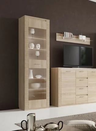 Витрина Элана (В) Дуб сонома_3