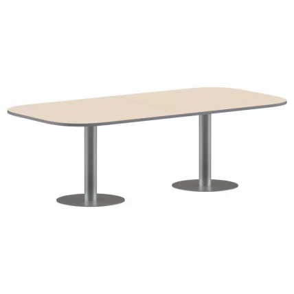 Конференц-стол на 6-8 человек ИМАГО ПРГ-8 Клен-алюминий / IMAGO_0