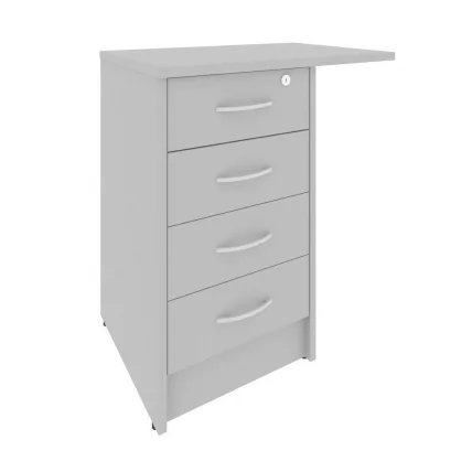 Тумба приставная с фолдингом Рива А.ТП-4.3Ф-С Серый / Riva А.ТП-4.3F-S_0