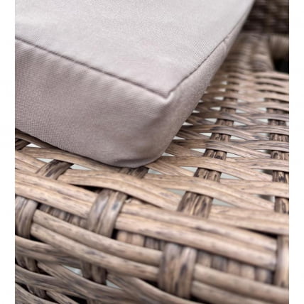 Плетеное кресло АФМ-353CЛ Беиге + подушка / AFM-353CL Beige_1