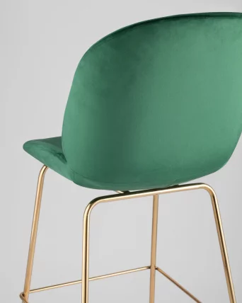 Стул барный Беетле Лите ПУ со спинкой Изумрудный / Beetle Lite PU_6
