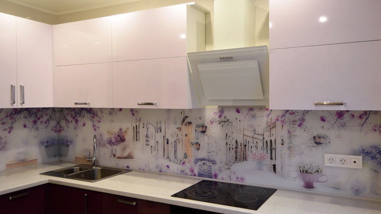 Глянцевый фартук (КОМПОЗИТ) КМ 55 / KM_2