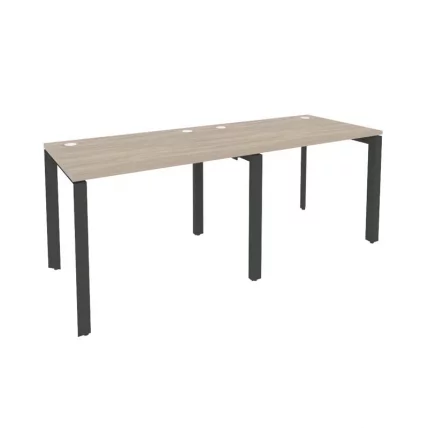 Рабочая станция на П-образном м/к ОНИКС О.МП-РС-2.1.7 Дуб Аттик/Антрацит / ONIX O.MP-RS-2.1.7_0