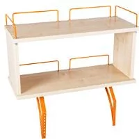 Полка задняя двухъярусная к столу Полка_зз 1/750 (Полка_зз 7/750) Яблоня Оранжевый / Polka_zz (Polka_zz_0