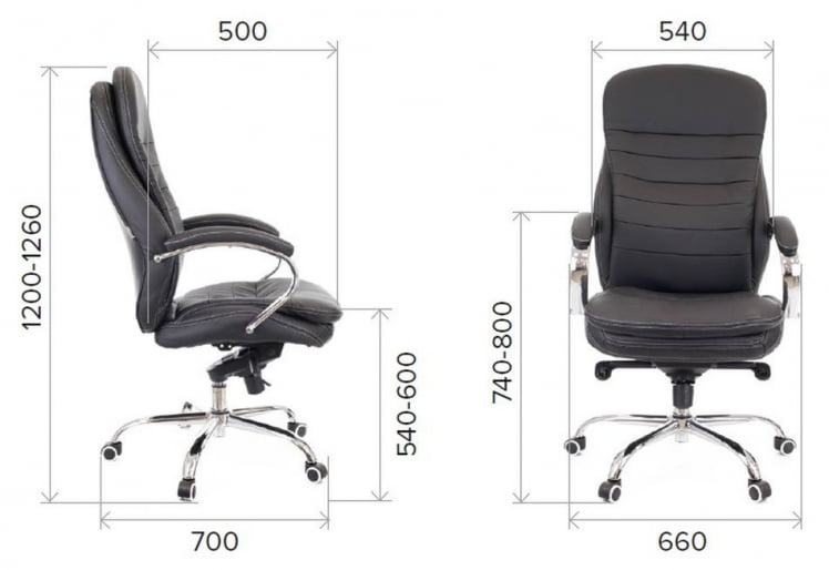 Кресло для руководителя Еверпроф Валенсиа М Кожа Коричневый / Everprof Valencia M_3