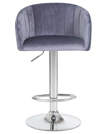 Стул барный ДОБРИН ДЭРCЙ Серый велюр 1922-19 / DOBRIN DARCY_5