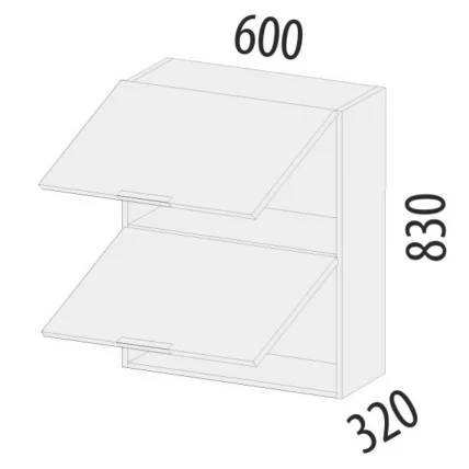 Шкаф кухонный (с системой плавного закрывания) Дакота 103.96_5