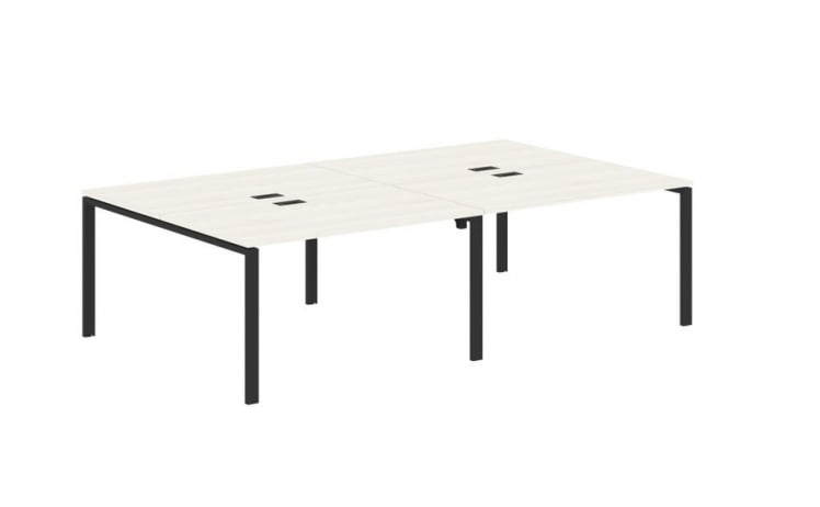 Бенч-система 4-местная ЕДИС ЕУВСТ 2716 Ясень Траун Черный / EDIS EUWST_0