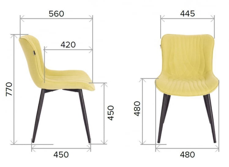 Стул Еверпроф Акуа Ткань Бежевый / Everprof Aqua_5