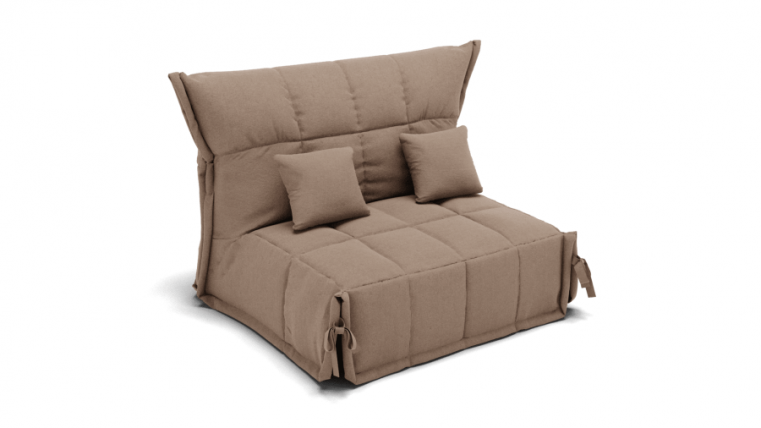 Диван Джаз 800 (ЗР) Цвет фасада: Светло коричневый; Тип: Прямой; Материал фасада: Металл/Велюр_0