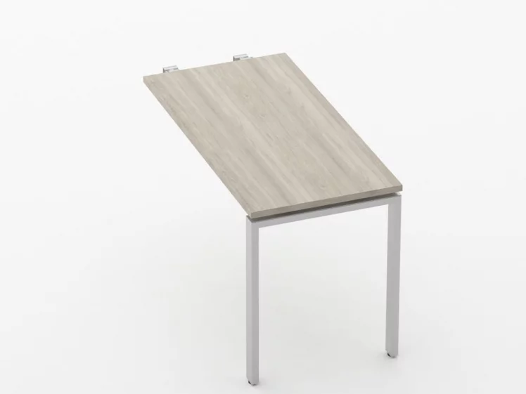 Брифинг-приставка для стола на Л-обр.опорах Дека 73.10.12 Дуб Сантана светлый / Deka_0