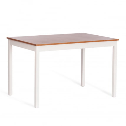 Обеденный комплект Соната (стол + 4 стула) / Соната дининг сет массив сосны, стол: 120х75х73см стул :41х50х95см, антик/белый / Sonata dining set_1