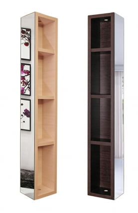 Поворотный зеркальный шкаф Хоп Шелф Венге_4