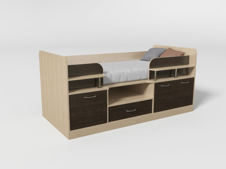 Уголок школьника №7 Дуб молочный/Венге_0