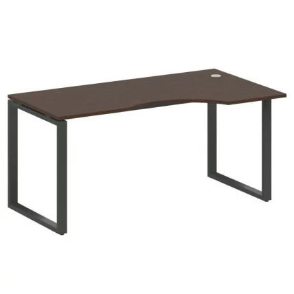 Стол криволинейный правый на О-образном м/к МЕТАЛ СЙСТЕМ БО.СА-1 Пр Венге/Антрацит / METAL SYSTEM_0