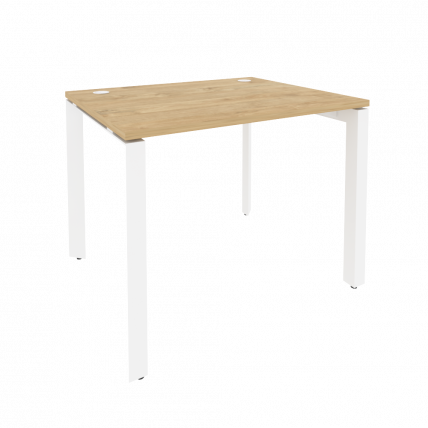 Стол рабочий на П-образном м/к ОНИКС О.МП-СП-1.8 Тиквуд Светлый/Белый / ONIX O.MP-SP-1.8_0