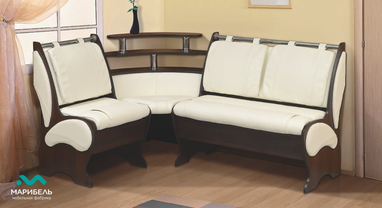 Диван угловой ДКУ-2/2 Венге/Ткань Cлассиc беж / Classic_0