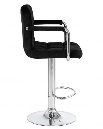 Стул барный ДОБРИН КРУГЕР АРМ Черный велюр МДЖ9-101 / DOBRIN KRUGER ARM MJ9-101_2
