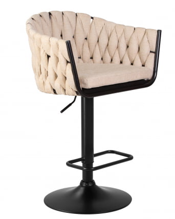 Стул барный ДОБРИН ЛЕОН Бежевая ткань ЛАР 275-1 / DOBRIN LEON LAR_1