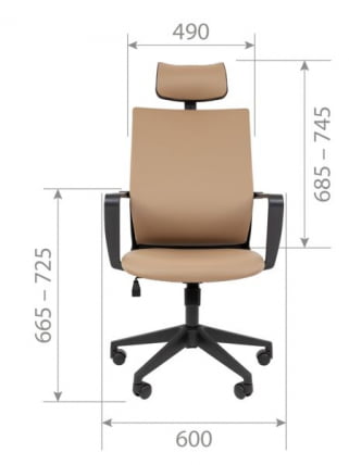 Кресло руководителя Чаирман 545 экокожа Бежевый / Chairman_19