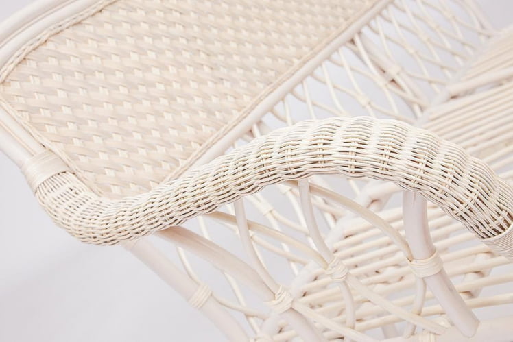 Комплект для отдыха АНДРЕА (диван + 2 кресла + журн. столик со стеклом + подушки) ТCХ Вхите (белый), Ткань рубчик, цвет кремовый / ANDREA TCH White_2