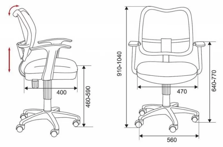 Кресло офисное Бюрократ CХ-В797/БЛ/ТВ-10 / CH-W797/BL/TW-10_3
