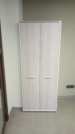 Шкаф для одежды 4 широкий, глубокий Дека 10.19.303 Дуб Сантана светлый/Белый / Deka_4