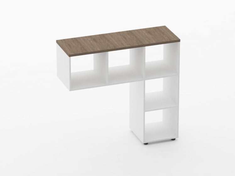 Стеллаж к столу Дека 9.08.12 Дуб Верцаска/Белый / Deka_0