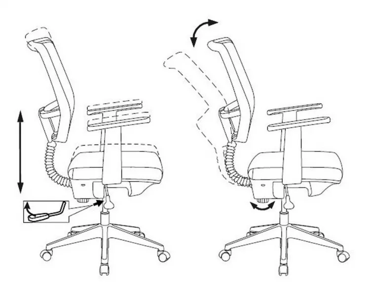 Кресло для оператора Бюрократ CХ-535 Черный / CH-535_5