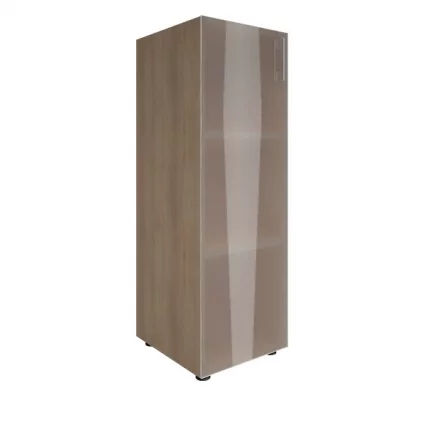 Шкаф книжный средний со стеклом без топа ЙАЛТА ЛТ-СУ 2.4Р Снежная Патина / YALTA LT-SU 2.4R_0