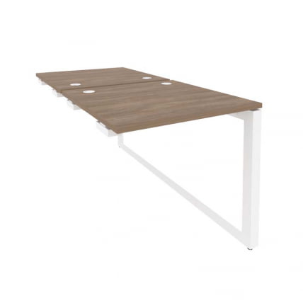 Стол-приставка двойной на О-образном м/к к опорым элем. ОНИКС О.МО-Д.СПР-0.8 Дуб Аризона/Белый / ONIX O.MO-D.SPR-0.8_0