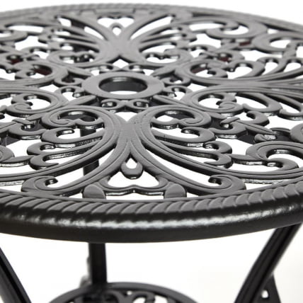 Комплект Сеcрет Де Маисон Романсе (стол +2 стула) алюминиевый сплав, Д60/Х67, 53х41х89см, черный / Secret De Maison Romance D60/H67,_2