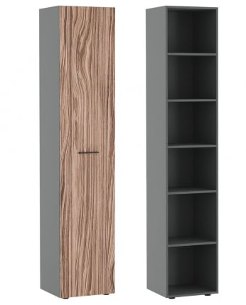 Шкаф для бумаг ДЭЛИ ДЛИ37251023 Орех Антрацит / DALI DLI37251023_0