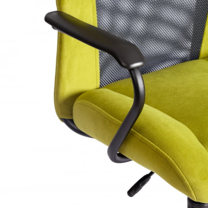 Кресло СТАФФ флок/ткань, олива/серый, 23/В-12 / STAFF 23/W-12_8