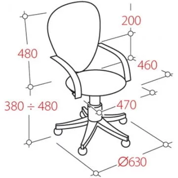 Кресло офисное УП_Престиге Кожзам 81125 Черный / UP_Prestige_1