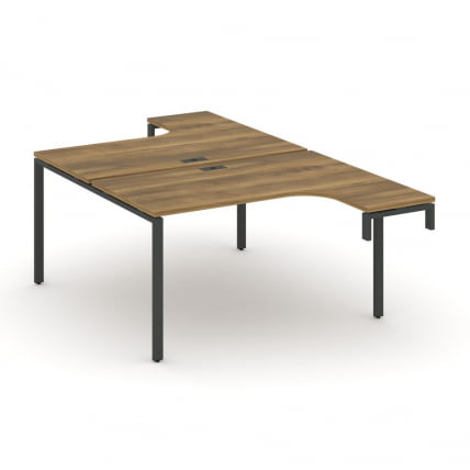 Рабочая станция-надставка на опорные тумбы CОНCЕПТ CН.ДСАН-001 Сандал Янтарный Черный / CONCEPT CN.DSAN-001_0