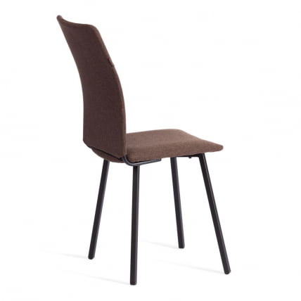 Стул обеденный Ла Роуссе ткань рогожка, 49х50х93, коричневый/черный, 3М7-147 / La Rousse_1