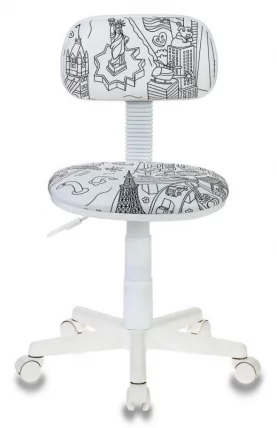 Кресло детское Бюрократ CХ-В201НКС/ПС Белый / CH-W201NX/PS_1