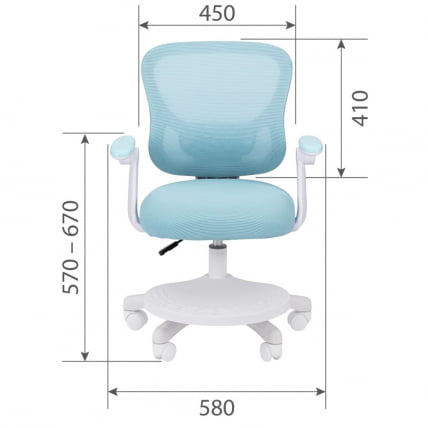 Детское кресло CХАИРМАН КИДС CХ106 Голубой / CHAIRMAN KIDS CH106_4