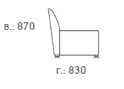 2-х местный диван Европа 2Д ИК П2 еуролине 9100 (Черный) / P2 euroline_3