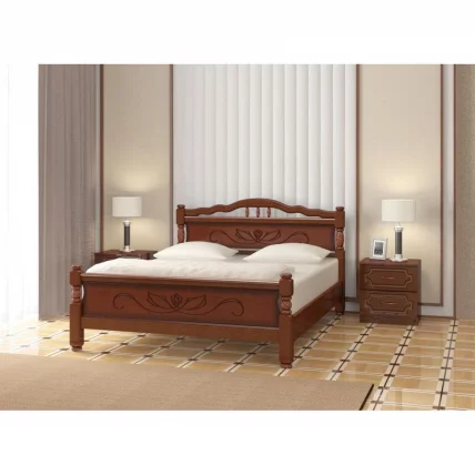 Кровать из массива Карина-5 200х160 Орех_1