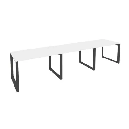 Рабочая станция на О-образном м/к ОНИКС О.МО-РС-3.2.8 Белый Бриллиант/Антрацит / ONIX O.MO-RS-3.2.8_0