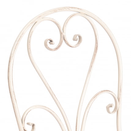 Стул Лове Чаир (ПЛ08-11140) стальной сплав, античный белый, 40х47,5х94 см / Love Chair (PL08-11140)_8