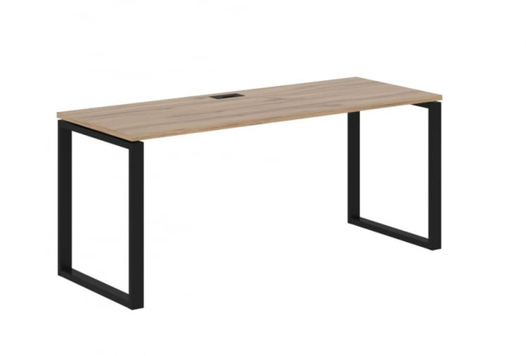 Стол письменный ЕДИС ЕКСТ 1767 Дуб Денвер светлый Черный / EDIS EQST_0